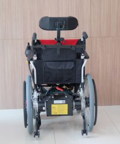 หมอนเสริมรองคอติดกับรถเข็นไฟฟ้า-ด้านหลัง