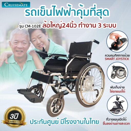 รถเข็นไฟฟ้าราคาถูก รุ่น CM-102E