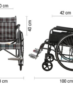 ขนาดใช้งานรถเข็นผู้ป่วยรุ่น CM-102ME