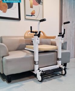 รถเข็นเคลื่อนย้ายผู้ป่วยรุ่น EM-103Duo เข้าโซฟา