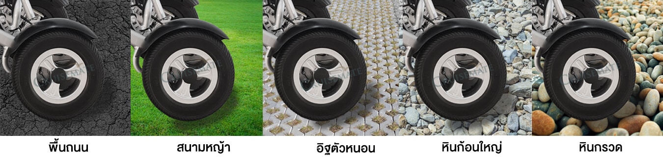 พื้นผิวรถเข็นไฟฟ้า พับเก็บอัตโนมัติ รุ่น CM-1002i