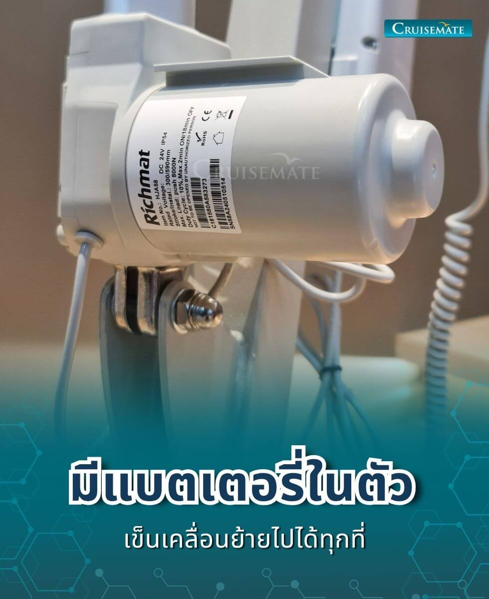 เครื่องยกตัวผู้ป่วยติดเตียง EM-202_มีแบตในตัว