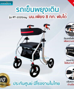 รถเข็นผู้สูงอายุ รถเข็นช่วยเดิน รุ่น RT-102Gray