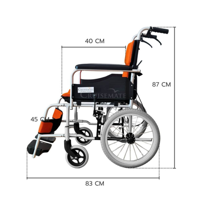 วีลแชร์ CM-112MX_สเกลด้านข้าง