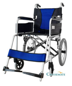 รถเข็นวีลแชร์ CM-Strong Blue_ด้านเฉียง 2