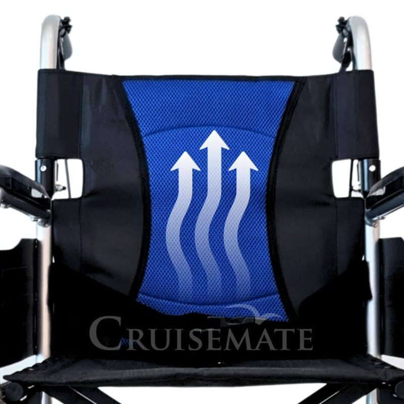 วีลแชร์ CM-Strong Blue_เบาะรองนั่งระบายอากาศ