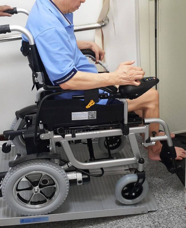 รีวิวลูกค้าใช้รถเข็นไฟฟ้าล้อหลังเล็ก-3