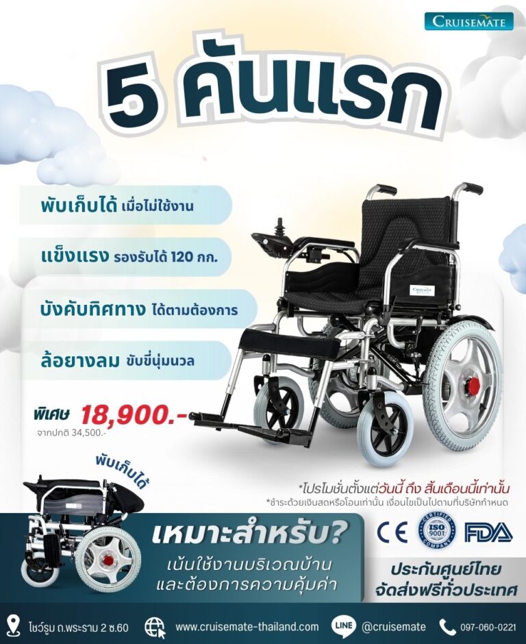 โปรโมชั่นรถเข็นไฟฟ้าราคาถูก