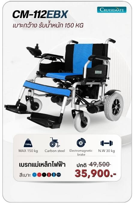 รถเข็นไฟฟ้า รุ่น CM-112EBX โปรโมชั่น 35,900 บาท
