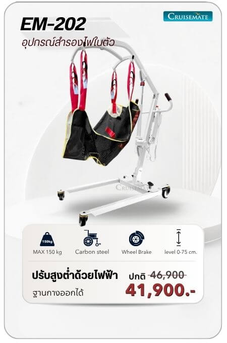 รถเข็นเคลื่อนย้าย รุ่น EM-202 โปรโมชั่น 41,900 บาท