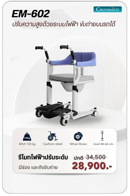 รถเข็นเคลื่อนย้าย รุ่น EM-602 โปรโมชั่น 28,900 บาท