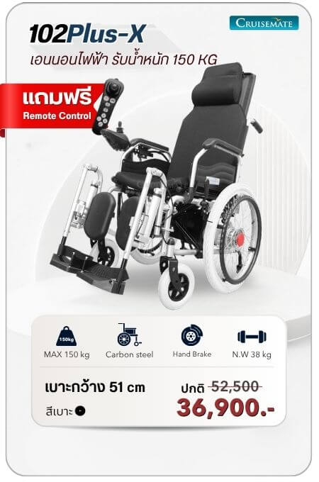 รถเข็นไฟฟ้า รุ่น CM-Plus Xโปรโมชั่น 36,900 บาท