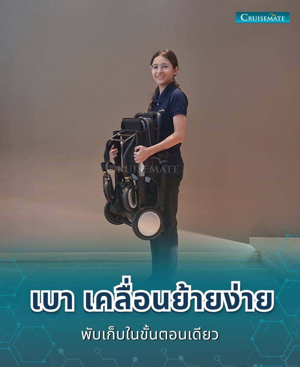 รถเข็นไฟฟ้า CM-Shine_พับเก็บ